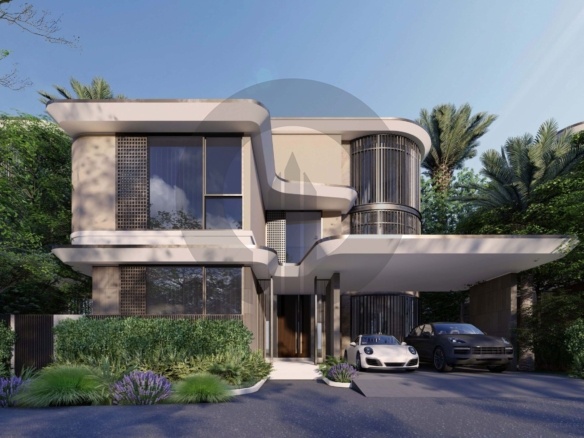 Wadi Villas Meydan - villa entrance with covered parking