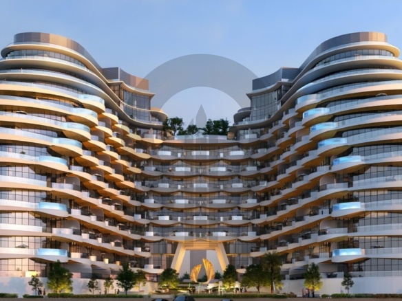 Aqua Arc - curved apartment buildings facade